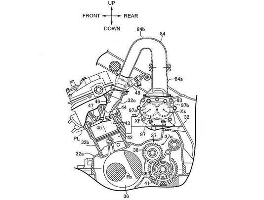 Concept de moteur suralimenté pour la future Africa Twin